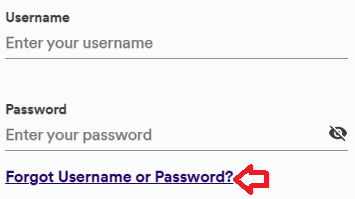 click on the forgot username or password option in my wisely login page
