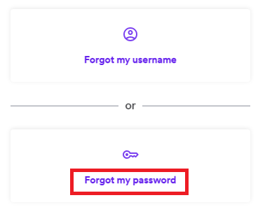 click on Forgot my password option